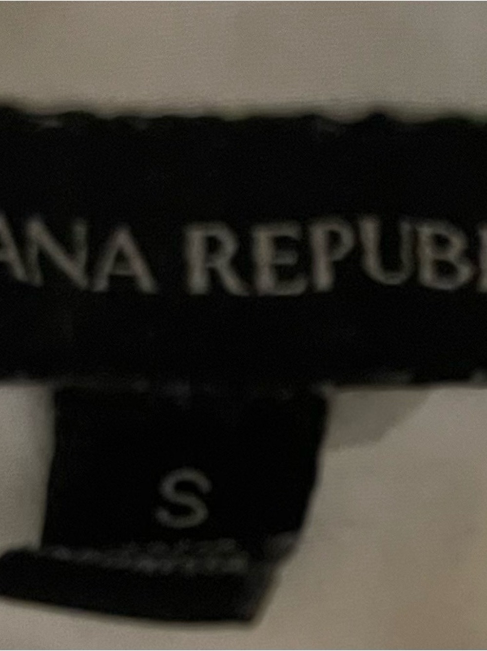BANANA REPUBLIC Black & Cream Top - Sz Small ORIG $88+ LUXURY!